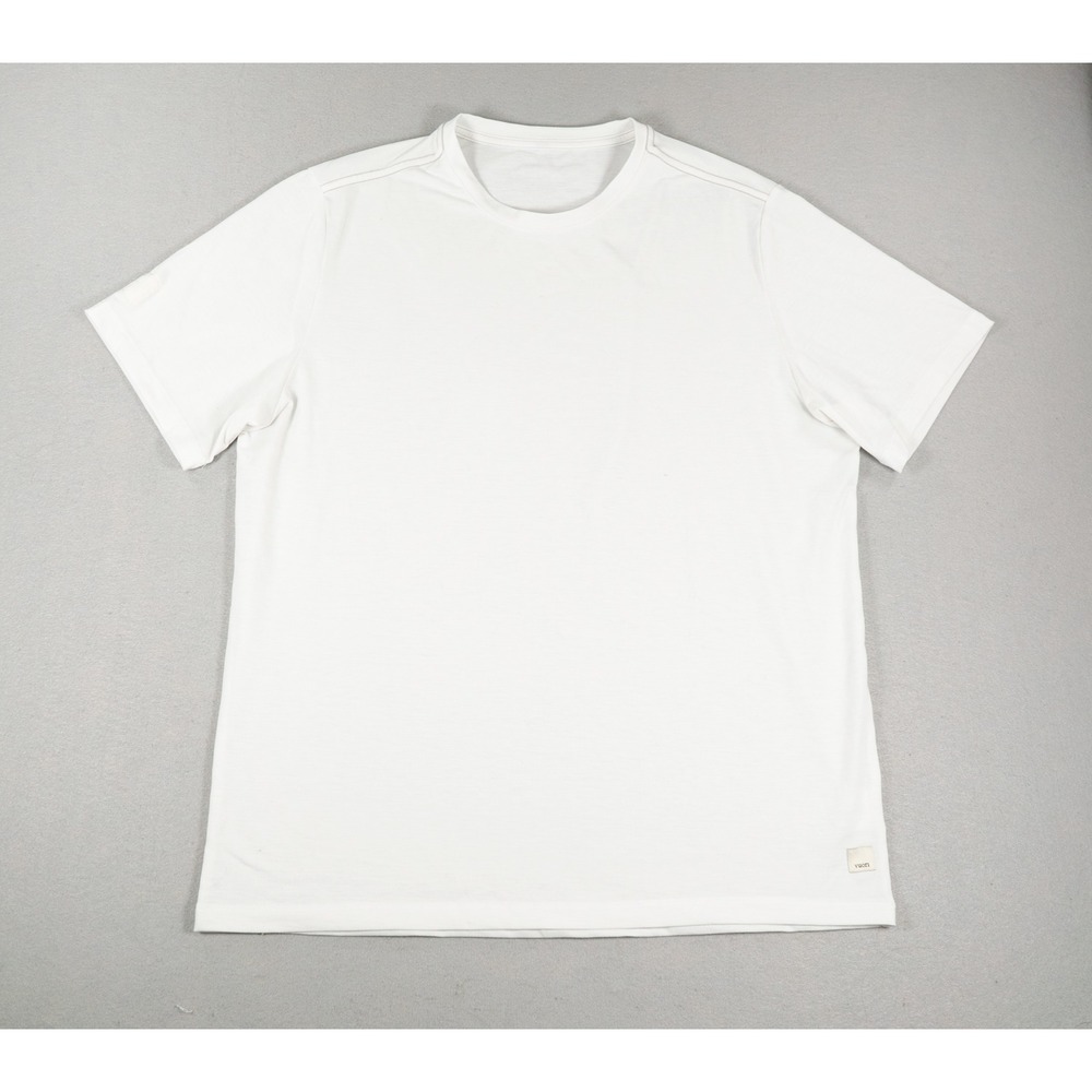 Vuori Mens Short Sleeve Performance Crew Neck Tee White Size Large V195